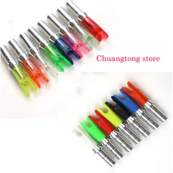 36pcs Arrow Pin Nocks Size L Arrow Nock +Aluminum Pin  For ID 4.2 mm 6.2 mm Carbon Arrow Shaft DIY Archery Accessories