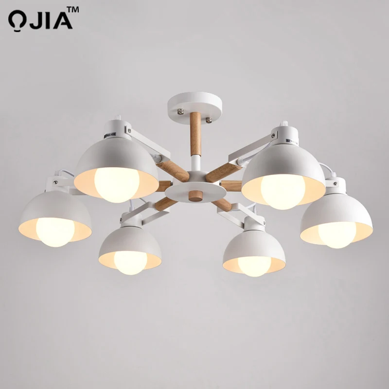 Люстры лампы для спальни гостиной кабинета белый черный корпус осветительные