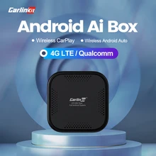 

Carlinkit Android Box All In One CarPlay Ai Box Android Auto Wireless 4G+64G 4GLTE Netflix Video Player for Skoda Peugeot Mazda
