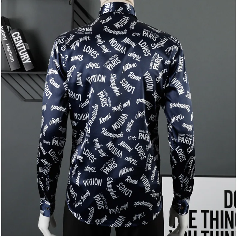 Бренд Качество мужская хлопковая рубашка Европа Мода Тонкий Chemise футболка с длинными рукавами анти-пиллинг Camisas мужские платья рубашки