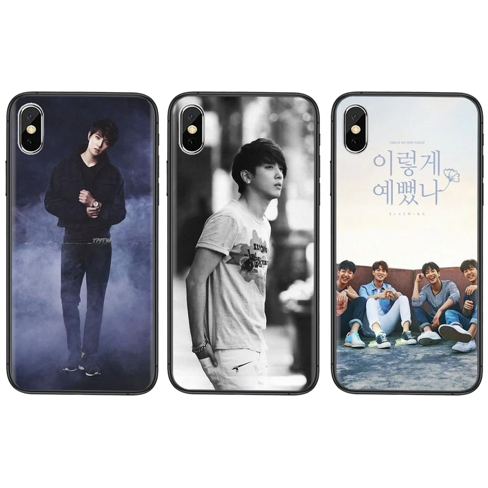 Для iPhone 11 12 Pro Mini 5 5S SE 5C 6 6S 7 8 X XR XS Plus Max Cnblue Code Name Blue Kpop Pop Go Cheap Black Waterproof Art | Мобильные