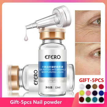 

12ml EFERO Six Peptides Essence Anti-Aging Moisturizing Whitening Skin Care Face Serum Lifting Firming Face Essence Day Cream