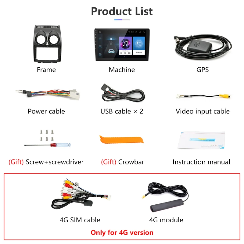 Cheap Jansite 9" 4G Wifi Android Car Radio For Nissan Qashqai 2006-2013 2.5D Touch screen 2G+32G coche video players NO DVD with frame 5