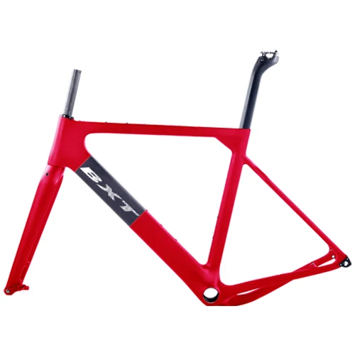 BXT карбоновый гравий велосипедная Рама 27,5 er/700c Aero MTB или дорожный велосипед рама дисковый тормоз гравий Di2 Велокросс велосипедные рамы - Цвет: half red