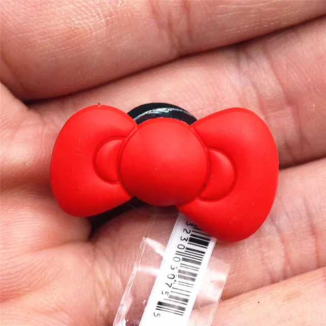 1pcs High Imitation Shoe Charms Colorful Heart-shaped Shoe Buckles Original Accessory fit Bracelets Croc JIBZ Kids Gifts F-ZBX20 A