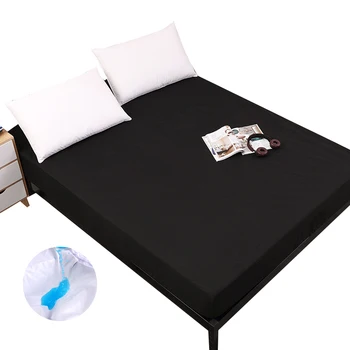 

13 Color Mattress Protector 100% Waterproof Mattress Cover Bed Fitted Sheet With Elastic Anti Mite Mattress Protector Pad Topper