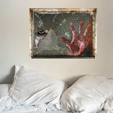 Brigade Kang SK6042 Хэллоуин потертое Стекло окно Призрак Хэллоуин бар KTV дом с привидениями витрина одеваются наклейки на стену