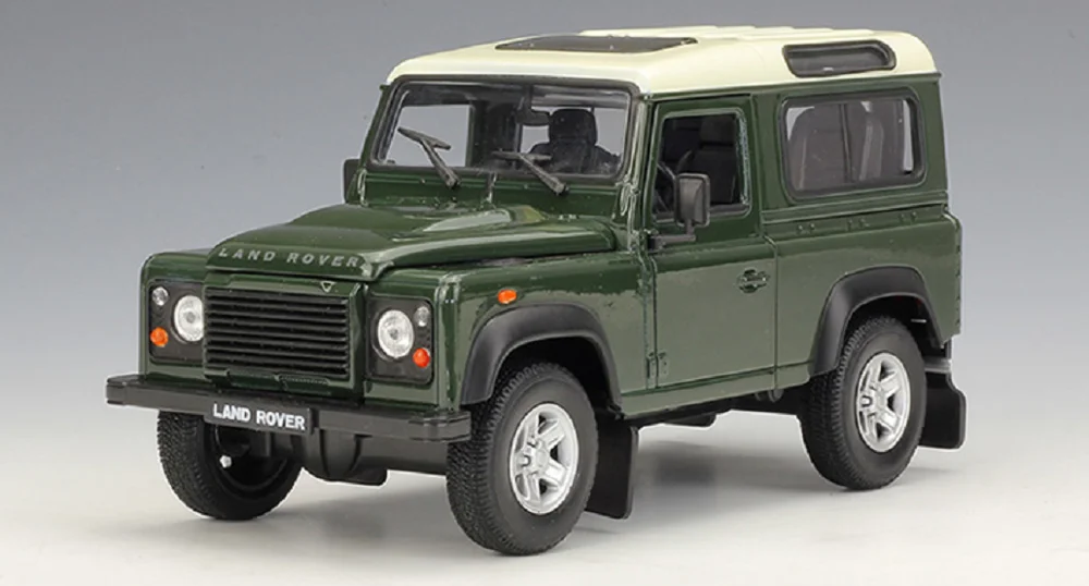 Welly 1:24 Land Rover Defender Diecast Model SUV Car Green NEW IN BOX 