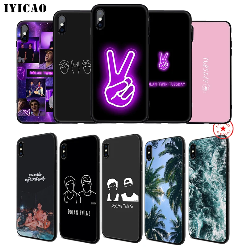 IYICAO Dolan Twins Soft Phone Case for iPhone 11 Pro XR X XS Max 6 6S 7 8 Plus 5 5S SE Silicone TPU |
