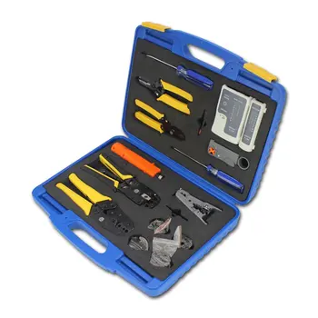 

YG-S4015 Network Cable Clamp Set Crystal Head Combination Kit Network Wiring Tool Portable Practical Network Cable Clamp