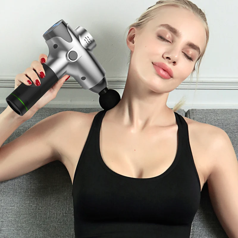 Массажный пистолет с сенсорным экраном электрический инструмент для