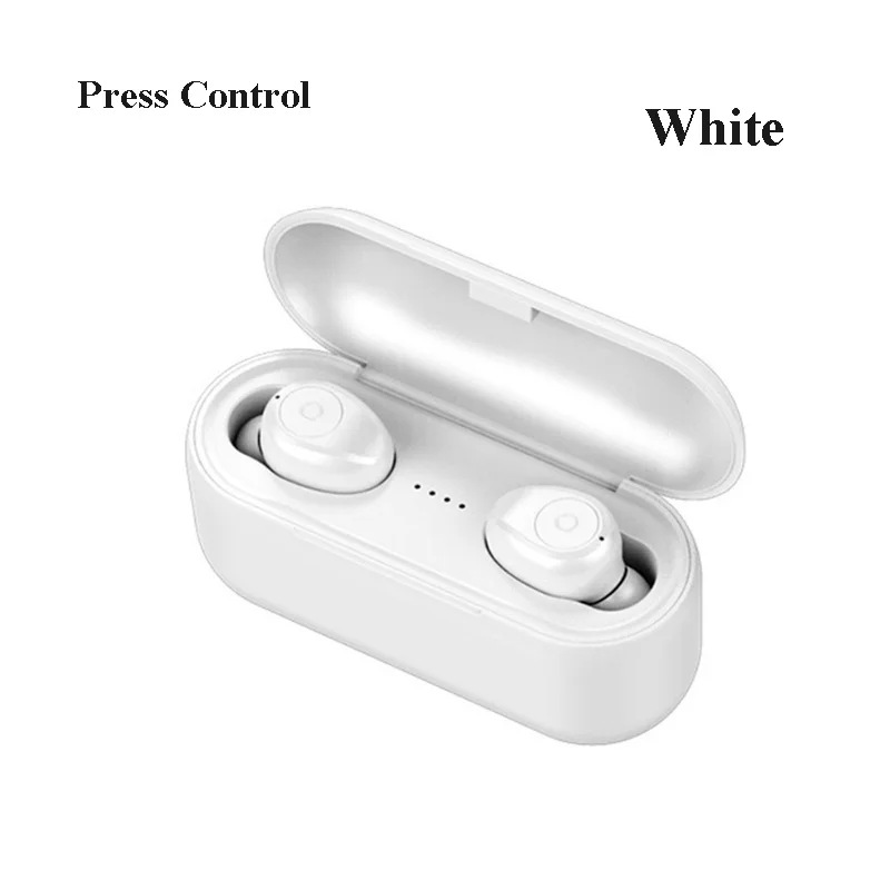F9-White-P F9 TWS 5,0 беспроводные Bluetooth наушники водонепроницаемые 6D стерео наушники пресс-контроль для Apple Pods Xiaomi huawei PK i9s i12 TWS - Цвет: F9-White-P