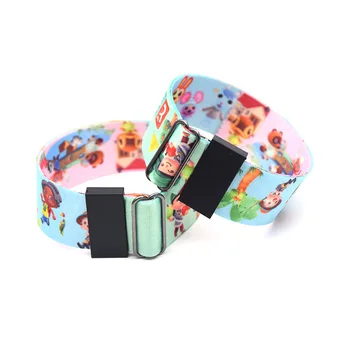 

30pcs/lot Animal Wristband Adjustable Ribbon Wristbands 3D Printing Cartoon Cute Hand Strap Sport Accessories NA2322