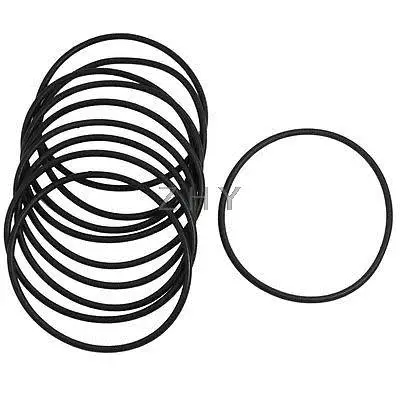 

10 Pcs 3mm x 80mm Rubber Sealing Oil Filter O Rings Gasket Black