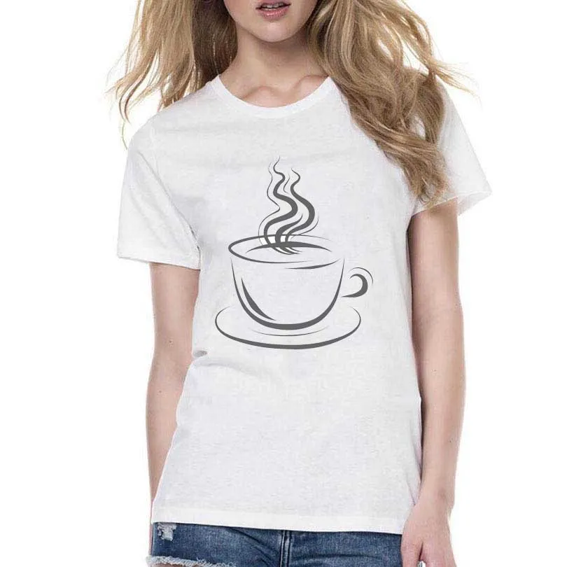 Женская футболка с принтом Pokemon Coffee Marilyn Monroe Totoro 4XL 3XL 2XL топы для женщин|Футболки| |