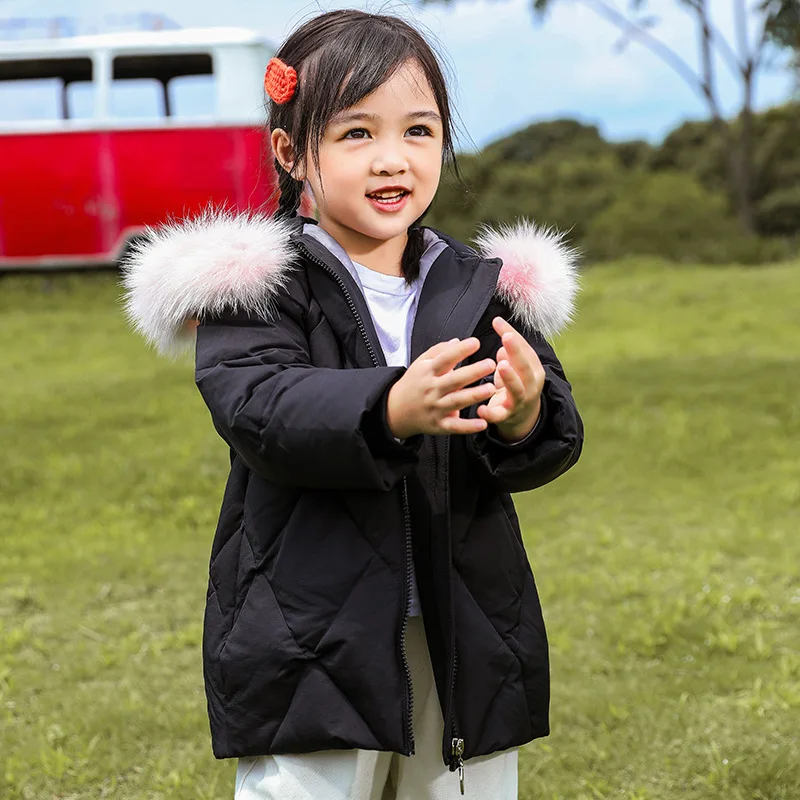 

Girls down jacket new children'schildren Korean version of the thick white duck down baby jacket,grils jacket