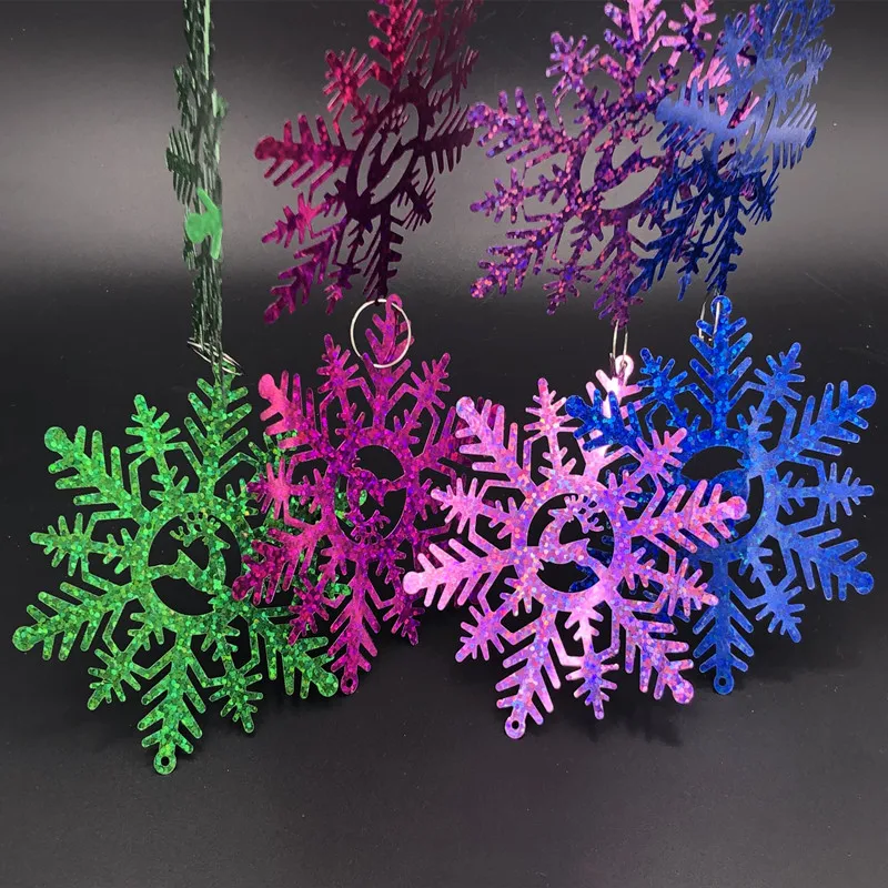 

10Pcs/Bag 85mm Large Snow Hollow-Out Christmas Deer Sequins Christmas Party DIY Home Curtain Craft Lentejuelas Accessories