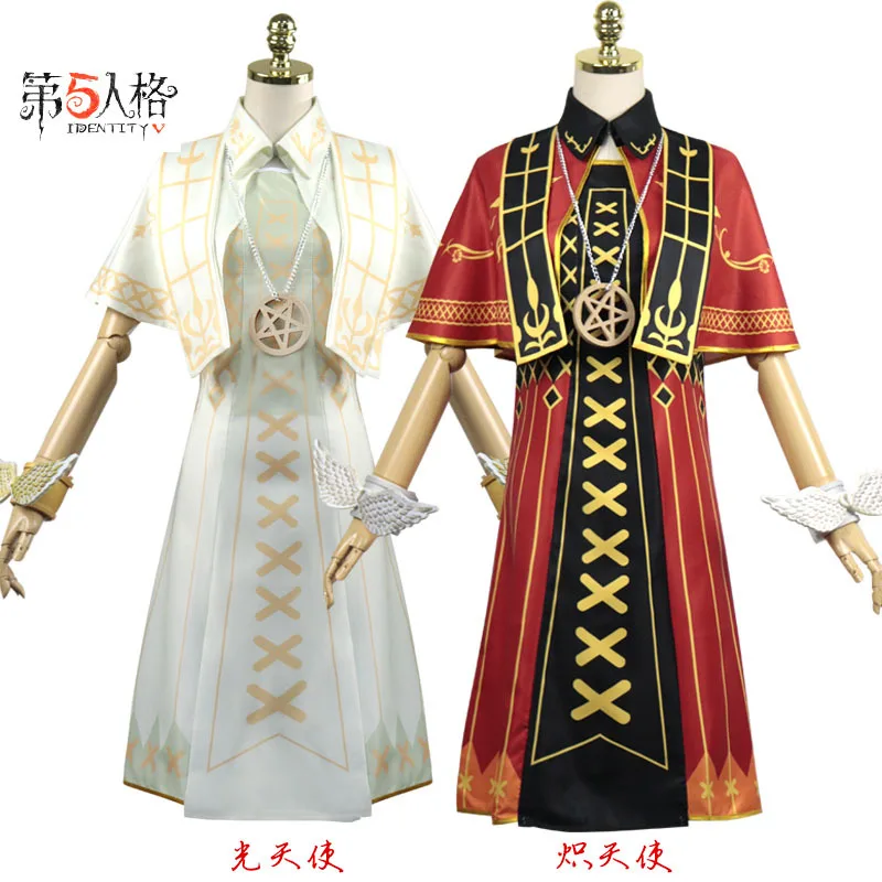 

[Man Still] Fifth Personality Full Set COS Costume Doctor Light Angel Blazing Angels New Skin COS Costume Set
