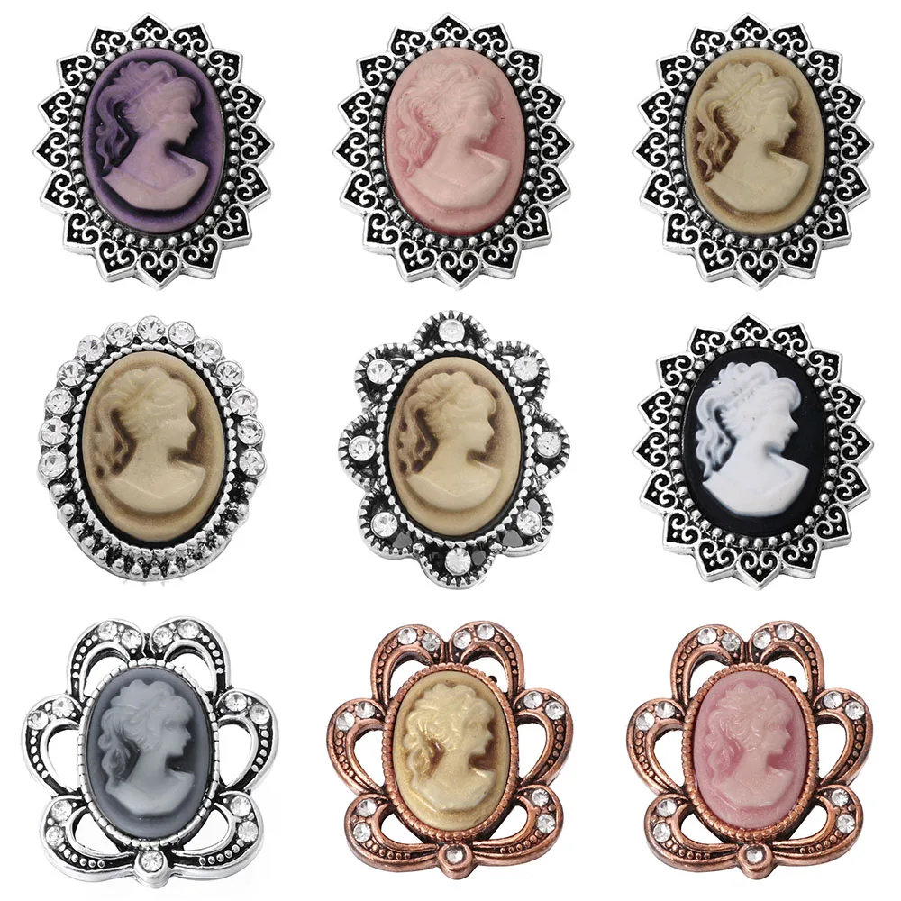 6pcs/lot 2020 New Snap Jewelry Rhinestone Girl 18mm Button Fit Bracelet Bangles Women | Украшения и аксессуары