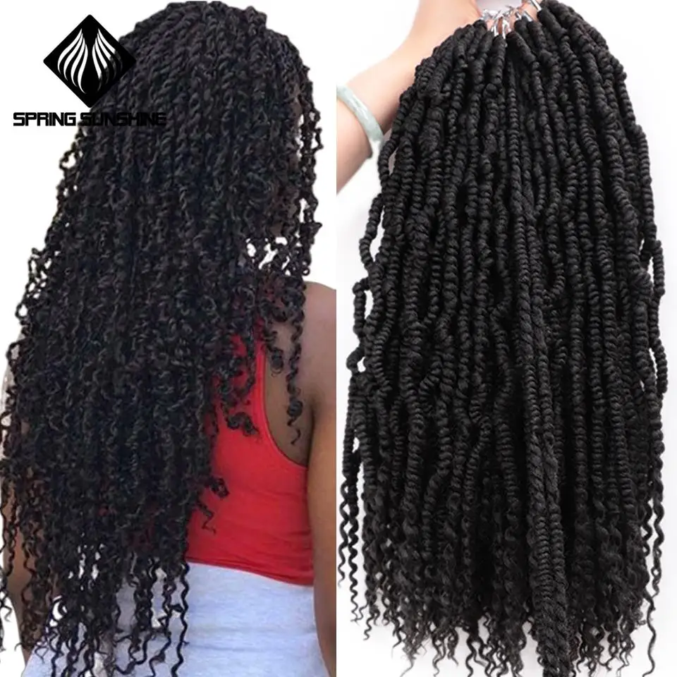 Pre Twisted Passion Twist Bomb Crochet Hair Synthetic Ombre