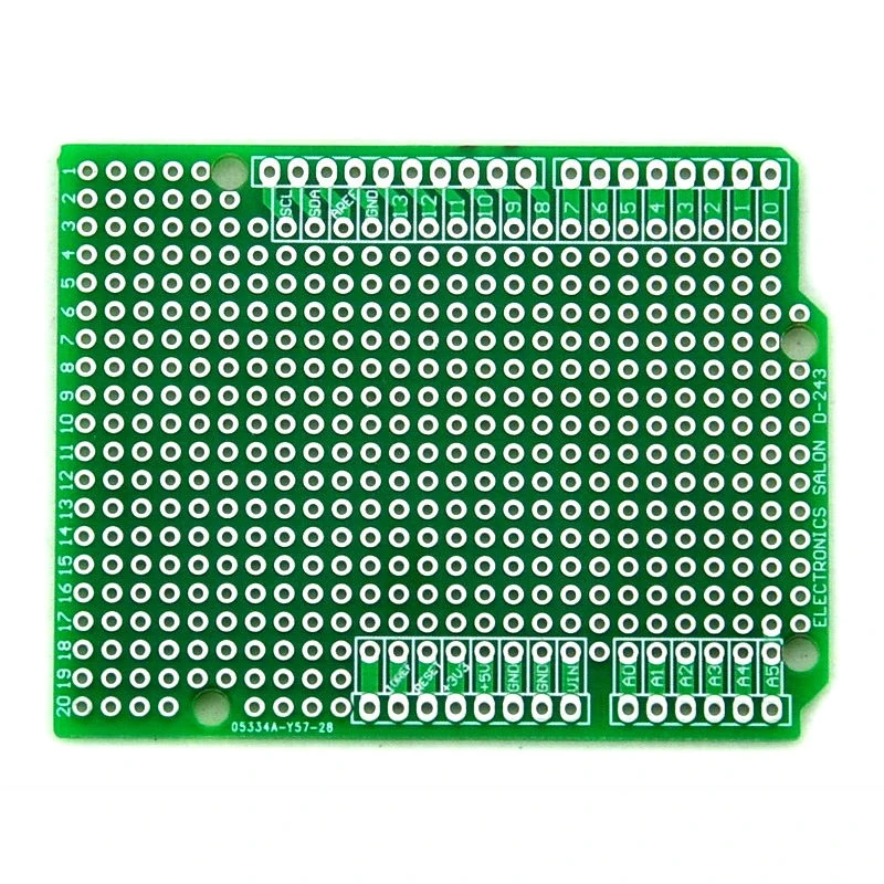 5-кратный Прототип PCB для UNO R3 Щит платы сделай сам комбинированный 2 мм + 54 шаг. |