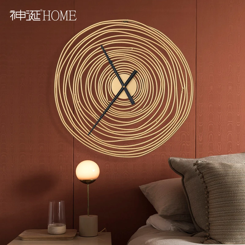 

Silent Modern Design Wall Clock Outdoor Large Nordic Living Room Wall Clock Rustic Creative Wandklok Home Decoration JJ60WC
