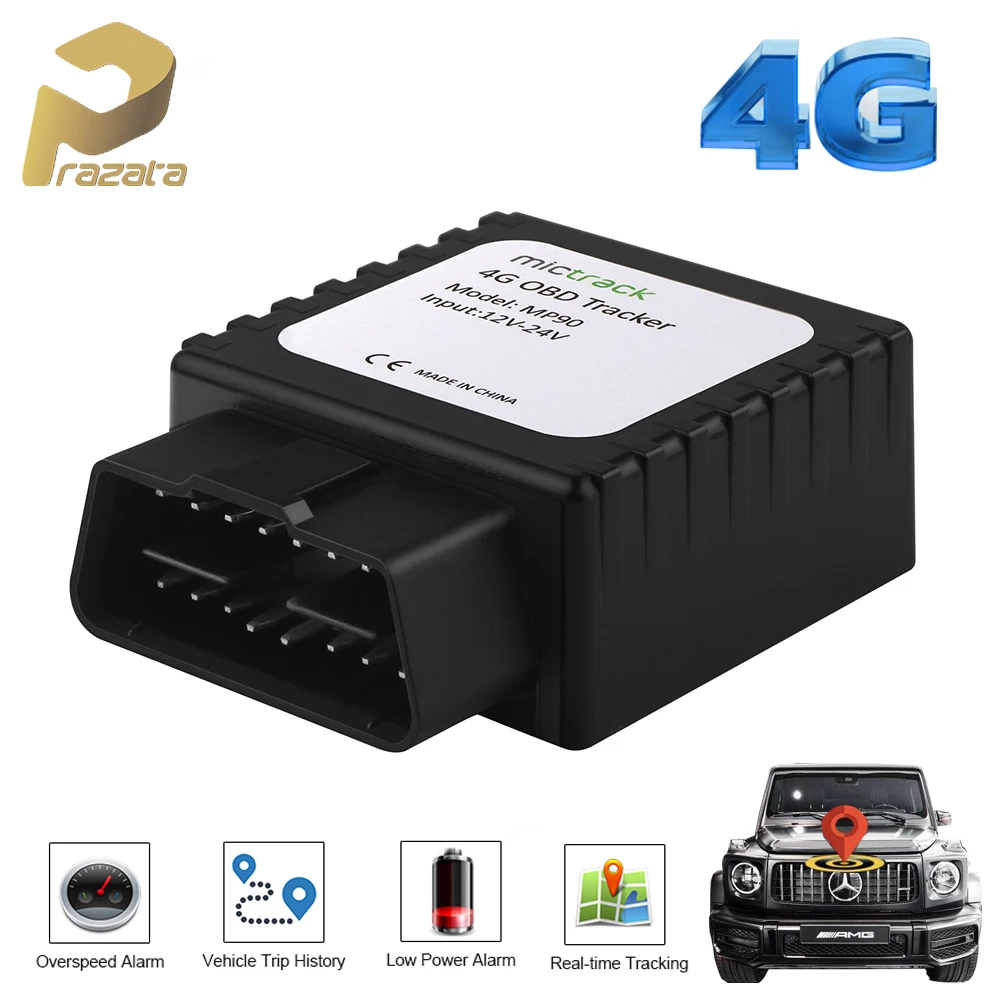 4G LTE Автомобильный Трекер OBD 2 GPS трекер MP90 штекер Tkstar в режиме реального времени
