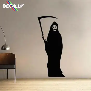 

1 Pcs Grim Reaper Halloween Teenagers Wall Stickers for Holiday Wall Sticker House Decoration Horror Ghost Wall Decor