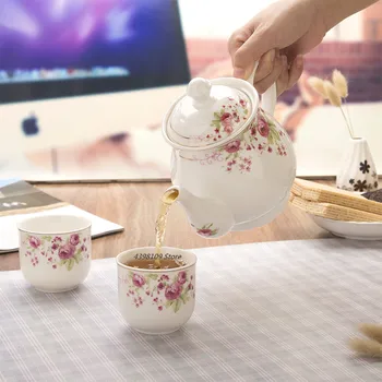 

Ceramic Teapot Kettle Hand-painted Blue-and-white Porcelain Large-capacity Teapot Kungfu Tea Set Coffee Pot Drinking Utensils