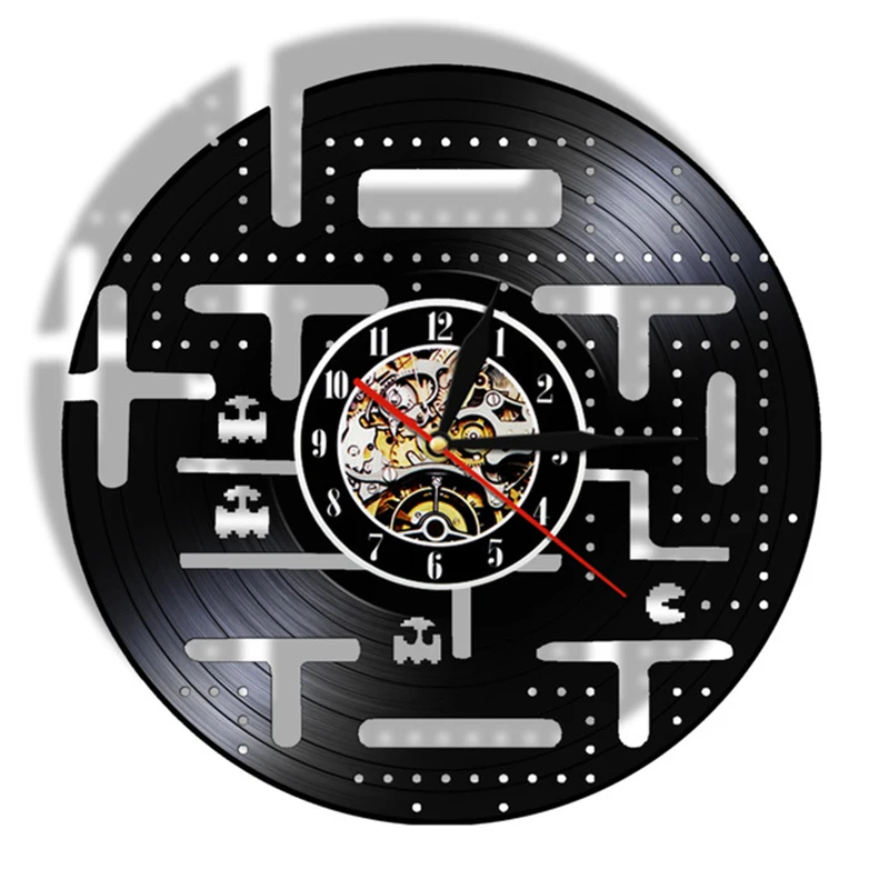 Video Game Vintage Wall Clock Made Of Vinyl Record For Kid Room Gamer