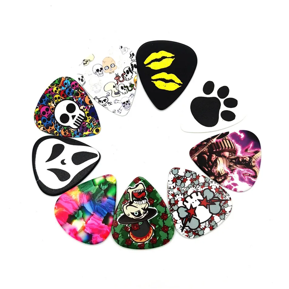 50 Stks/set Gitaar Pick Akoestische Muziek Picks Guitar Plectrums Unique Guitar Modern Gift For Bass,Electric & Acoustic Guitars