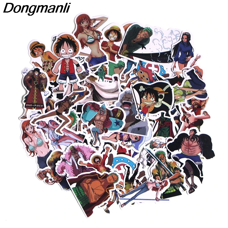 

PC46 50pcs ONE PIECE Scrapbooking Stickers Decal For for Guitar Laptop Luggage Car Fridge Graffiti Sticker