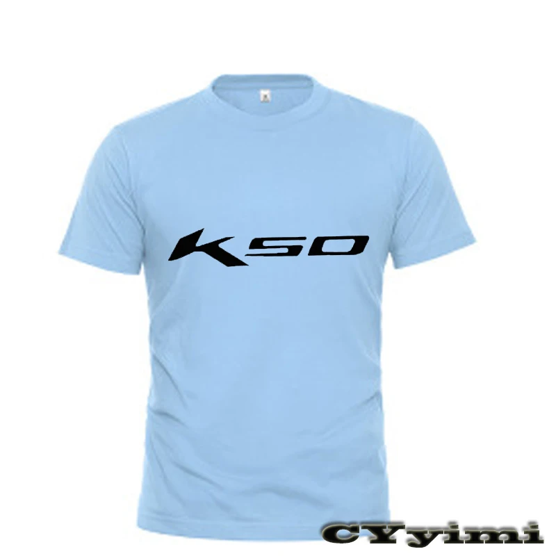 For KYMCO AK550 AK 550 year T Shirt Men New LOGO T-shirt 100% Cotton Summer Short Sleeve Round Neck Tees Male