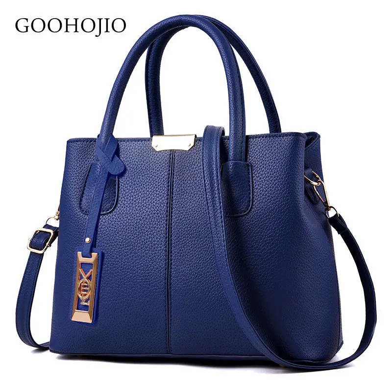 

GOOHOJIO Women Handbag High Quality Ladies PU Leather Handbag Shoulder Bag Famous Designer Large Capacity Big Tote Cossbody Bags