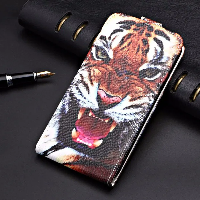 Flip-Tiger Чехол Для Doogee N20 Doogee Y9 Plus 3d цветок милый животное Флип кожаный чехол - Цвет: Flip-Tiger