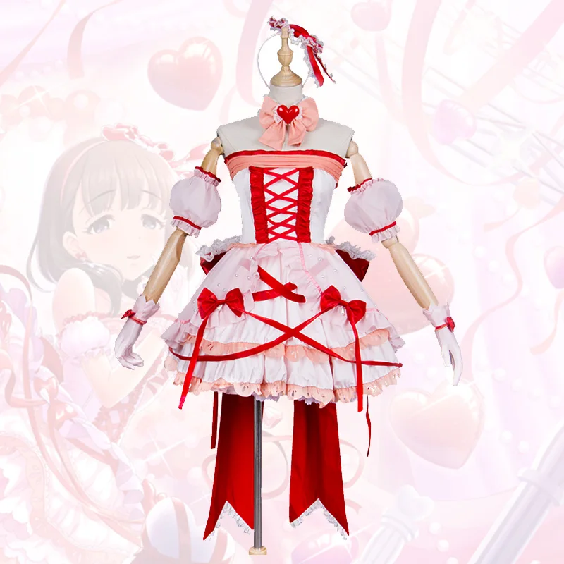 

Sakuma Mayu Project Im@s cosplay Sakuma Mayu Cosplay Costume Mamayu Pink Lolita Dress Game Cosplay Costume Cute Summer Dress