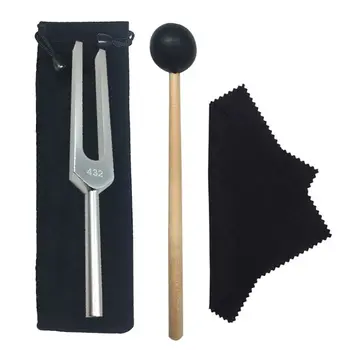 

432 Hz Tuning Fork with Bag Mallet Cloth for Ultimate Healing and Relaxation
