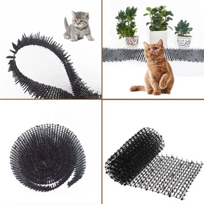 Садовые коврики для кошек, анти-кошечки, полоски для котов, безопасный пластиковый шип 2 м DC112
