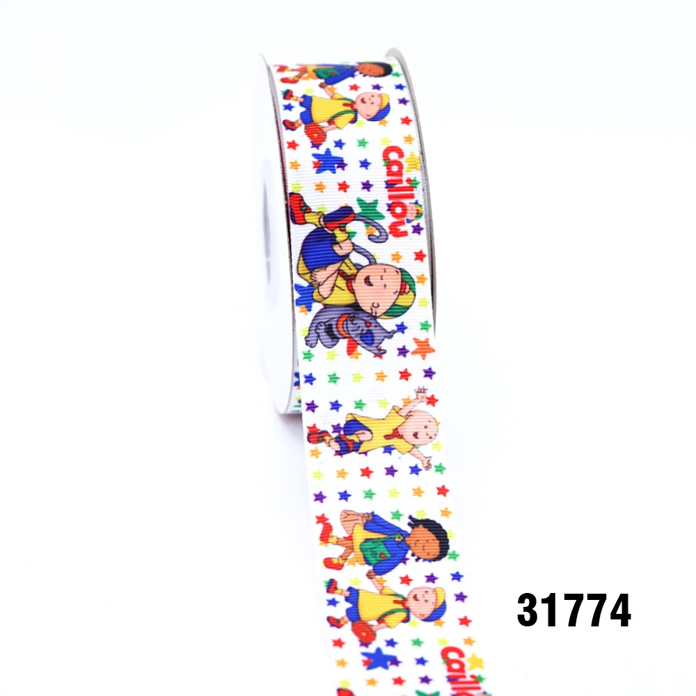 31774 50 ярдов мультфильм напечатанный grosgrain ленты 31774 - Цвет: 31774