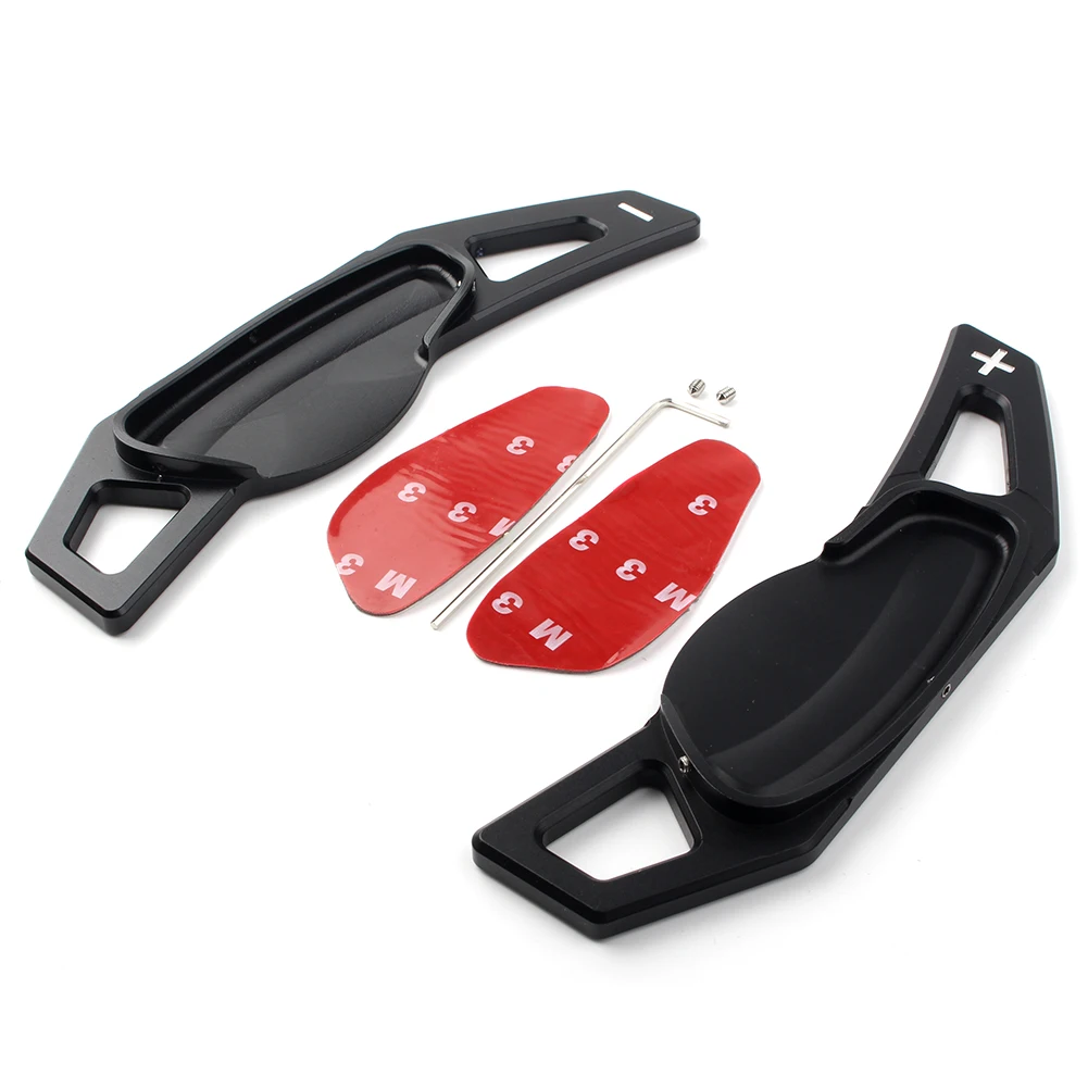 Черный Рулевое колесо сдвиг весло расширение DSG Stylin для Mercedes Benz Smart Fortwo W451 2007- и Forfour W453 - Цвет: Черный