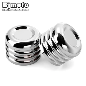 

BJMOTO Front Axle Bolt Decoration Cover Cap Motor Parts For Harley Street Glide Iron 883 Sportster 1200 Tri Glide Softail VRSC