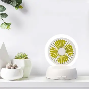 

Usb Charging Office Desktop Portable Desktop Small Fan Mushroom Light Fan Mini Night Light Multi-function Night Dual-use Fa