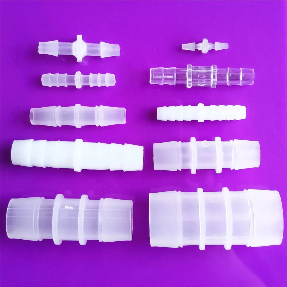 2pcs 24Sizes 2.4-32mm Plastic Silicone Tube Joint Equal Diameter Straight Gas Water Pipe Hose Connectors Aquarium Dropshipping |