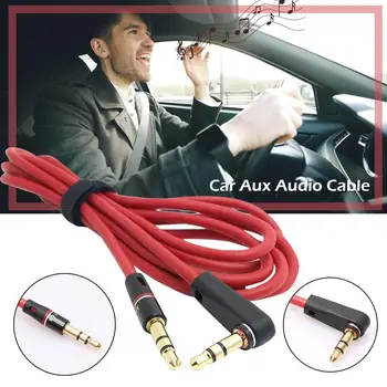 

Car Aux Audio Extension Cable 3.5mm Male To 3.5mm Male 4 Pole 120cm Length For Iphone For Ipod For Samsung Car Accessories