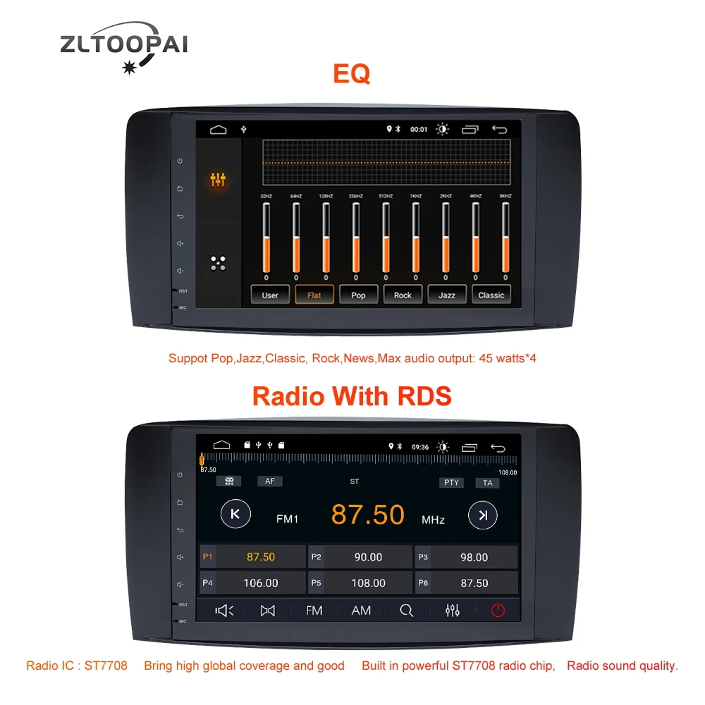 ZLTOOPAI Android 10 автомобильный Радио dvd-плеер для Mercedes Benz R Class W251 R280 R300 R320 R350 R63 2006-2013 gps Навигация стерео