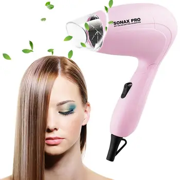 

Portable Mini Folding Hair Dryer for Dorm Camping Travel Car Cold Hot Hair Care Machine 27RC