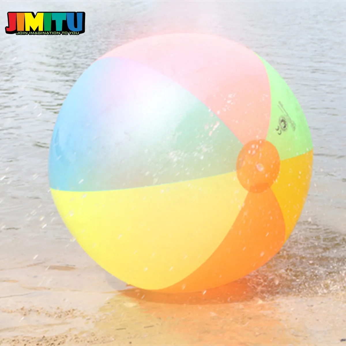 JIMITU 80 см большой надувной пляжный мяч, пляжный игровой мяч, летняя игрушка, детские игры, вечерние, для улицы, Веселый воздушный шар, мяч из ПВХ