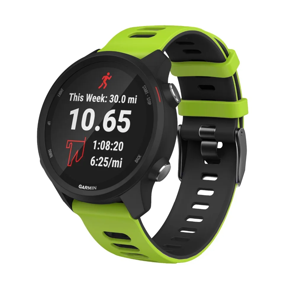 Ремешок для часов Garmin Forerunner 245 245M 645 645MUSIC vivoactive, мягкий силиконовый браслет, сменный ремешок для часов