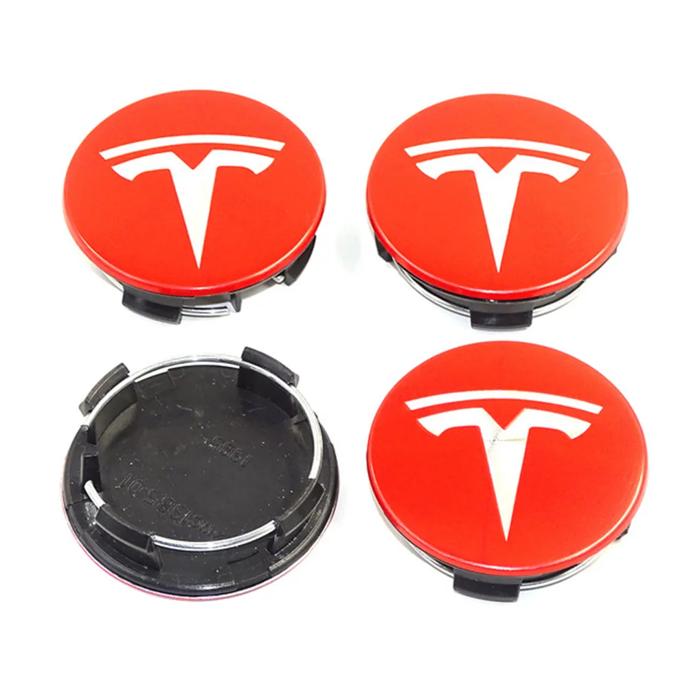 Колпачки для ступицы колеса 4 шт. 57 мм Tesla Model 3 S X Hub автомобильная эмблема значок