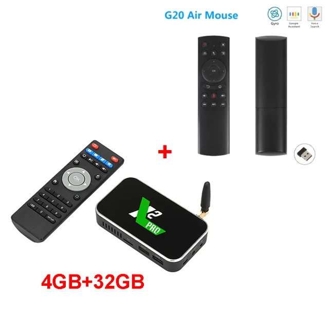 x2 pro add g20s X2 cube Smart Android 9,0 ТВ приставка Amlogic S905X2 2 Гб DDR4 16 Гб rom телеприставка 2,4G/5G WiFi 1000M BT5.0 4K HD медиаплеер X2 pro - Цвет: x2 pro add g20s